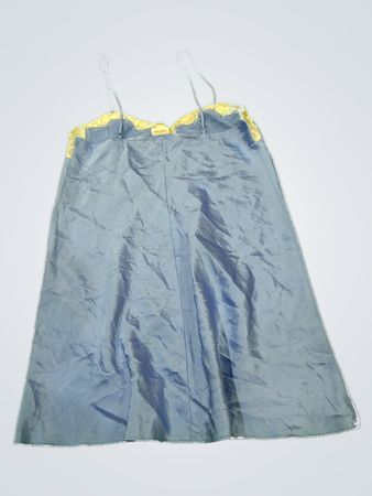 Blue Lace Trim Chemise