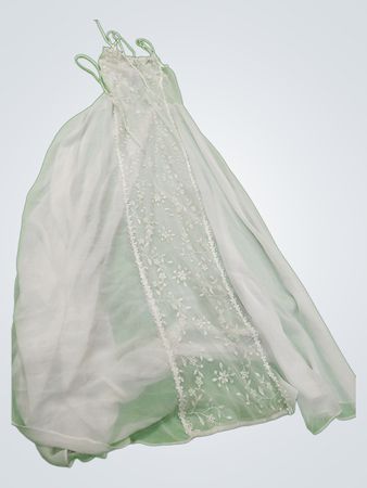 White Lace Embroidered Spaghetti Strap Maxi Dress