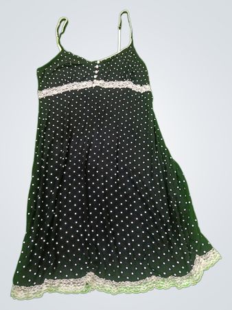 Black Polka Dot Nightgown
