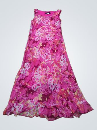 Pink Floral Maxi Dress