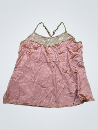 Pink Satin Camisole