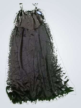 Unbranded Black Satin Slip Dress