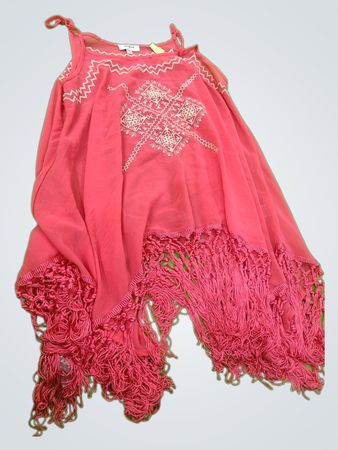 Pink Fringed Tunic