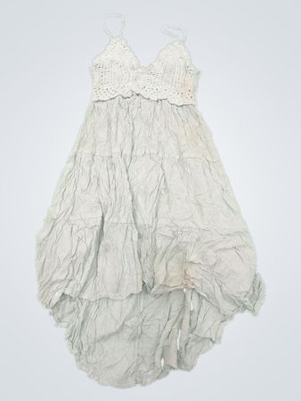 Light Blue Ruched Dress