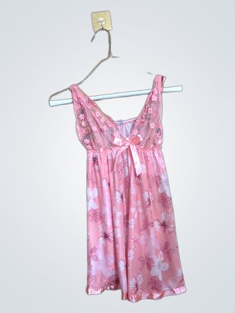 Pink Floral Nightgown