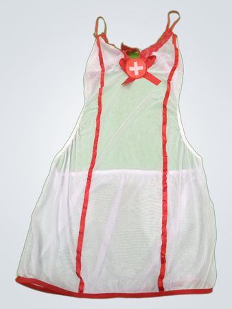 Sheer Red Trim Nightgown