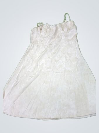 White Satin Bustier Mini Dress