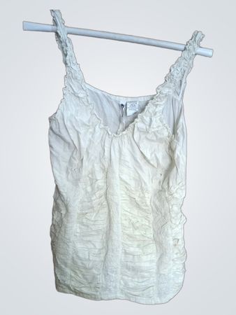Women's White Cotton Camisole
