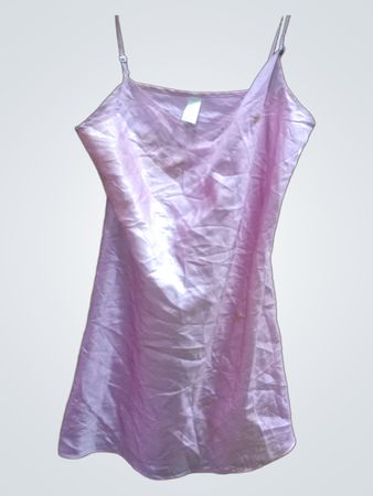 George Pink Satin Slip Dress