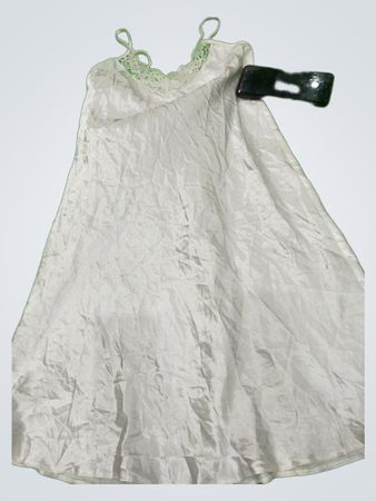 White Polyester Dress