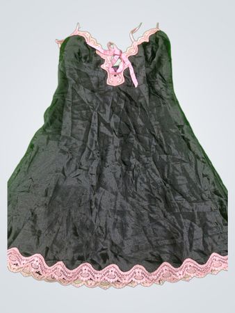La Senza Black Satin Slip Dress