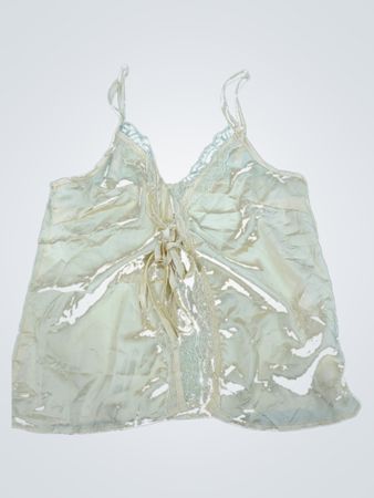 White Camisole with Lace Trim