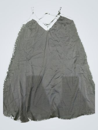 New Look Gray Lace-Trimmed Top