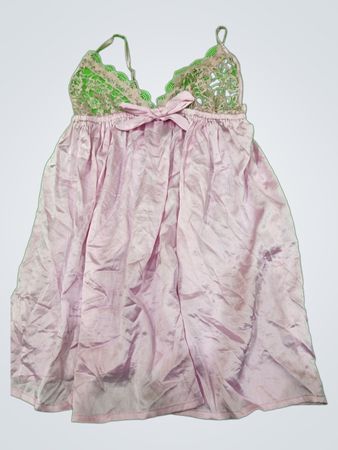 Boho Pink Lace Slip Dress