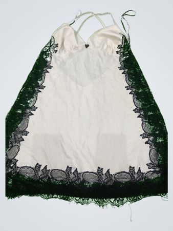 Boux Avenue White Chemise with Black Lace