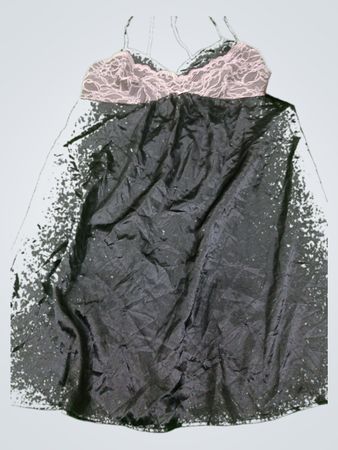 Black Dress with Lace Top