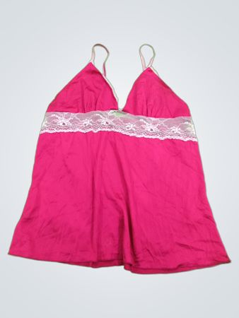 Pink Lace Trim Camisole