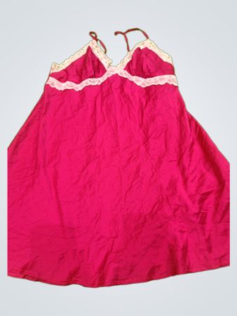 Pink Lace Trim Chemise