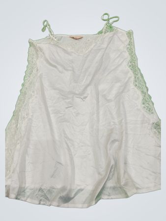 White Lace Trim Chemise