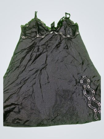 Black Nightgown with Sequins