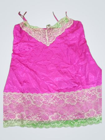 Pink Lace Trim Camisole
