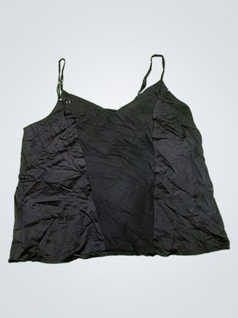 Topshop Black Satin Cami Top