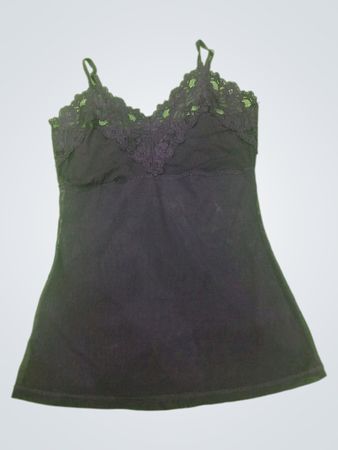 Black Lace Trim Camisole