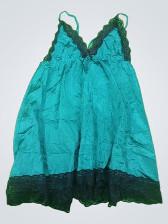 Avidlove Green Lace Trim Chemise