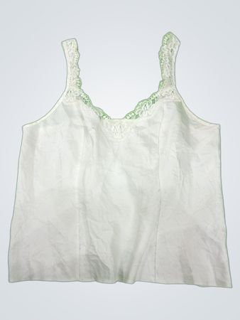 White Camisole with Lace Trim