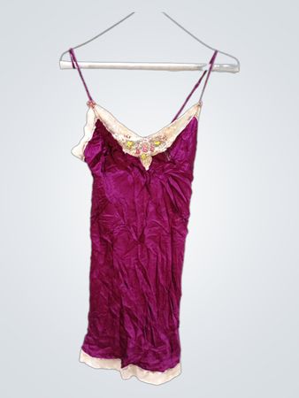 Next Purple Silk Slip Dress