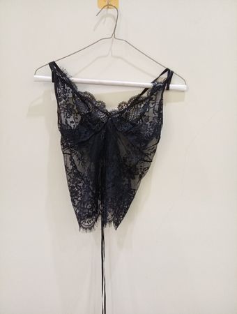 Victoria's Secret Black Lace Bodysuit