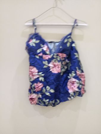 Floral Blue Romper