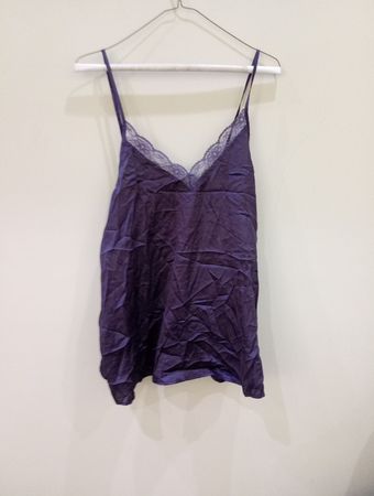 Purple Lace Trim Camisole