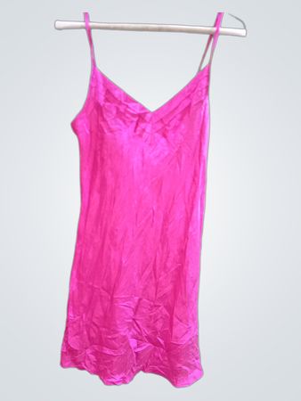 Unbranded Pink Satin Slip Dress
