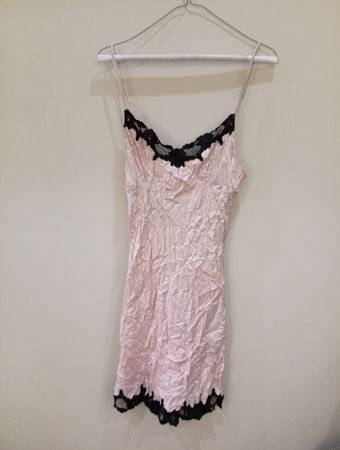 La Senza Pink Lace Trim Slip Dress