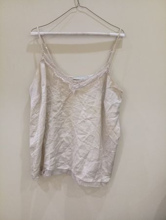 White Lace Trim Camisole
