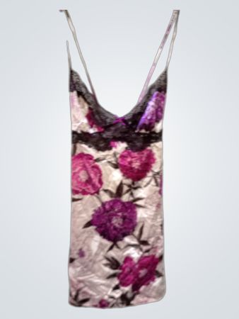 Floral Satin Slip Dress