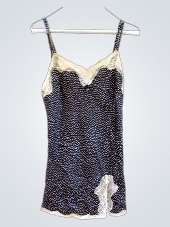 Blue and White Polka Dot Camisole