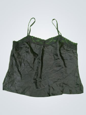 Black Camisole with Lace Trim
