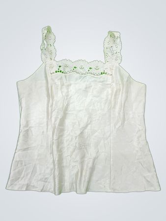 White Lace Trim Camisole