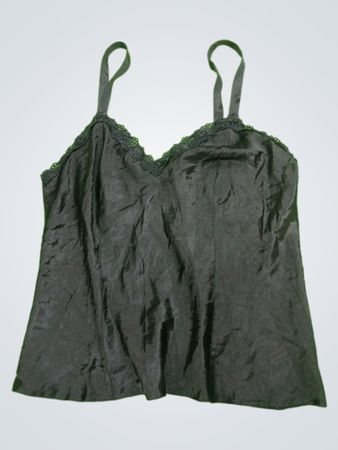Black Lace-Trimmed Camisole