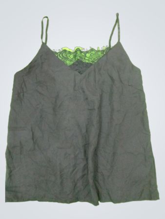 Black Camisole with Lace Trim