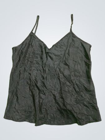Black Satin Cami Top