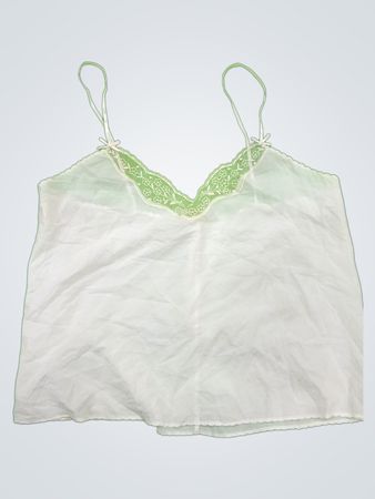 White Lace Trim Camisole