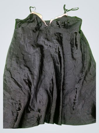 George Black Satin Slip Dress