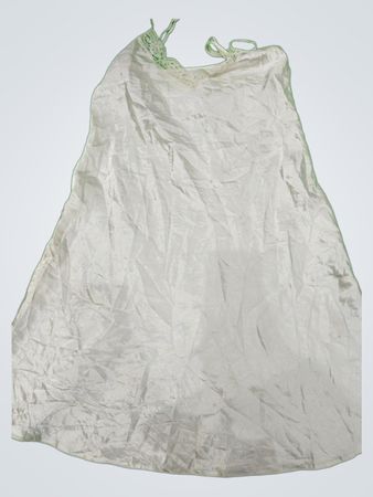White Lace Trim Polyester Slip Dress