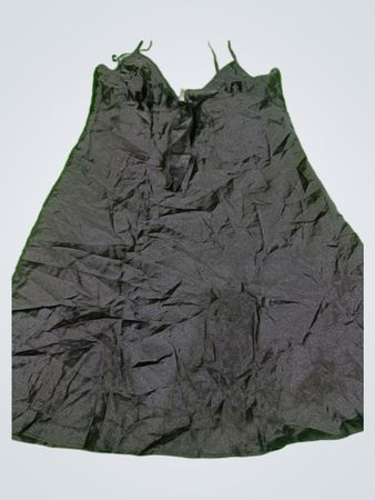 Unbranded Black Satin Slip Dress