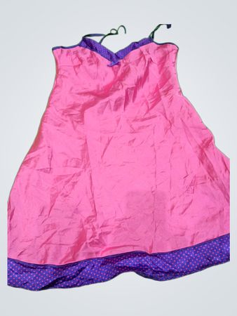 Pink Dress with Purple Trim