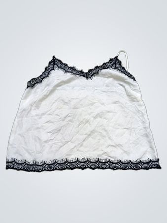 White Lace Trim Camisole