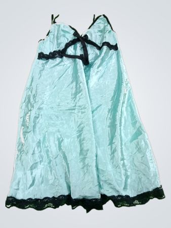 Unbranded Light Blue Satin Slip Dress